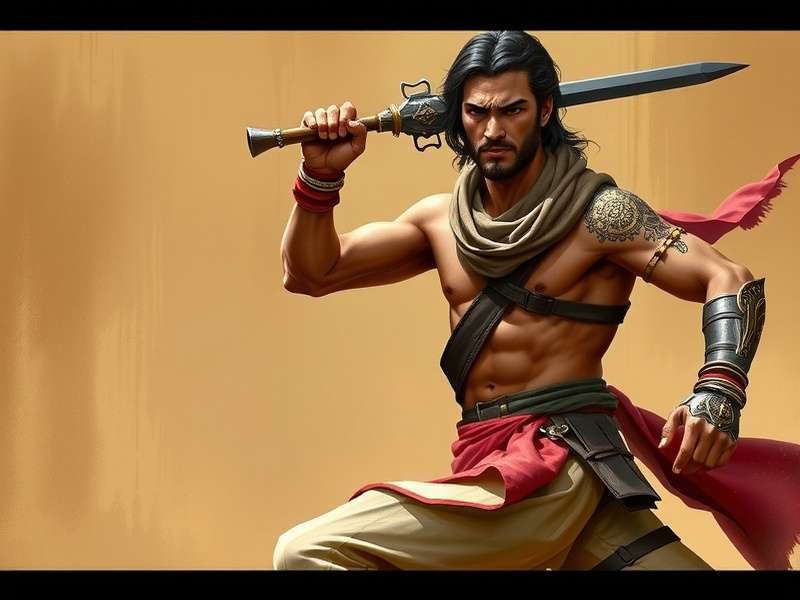 Customizable Haryanvi fighter character Haryanvi Warrior Character